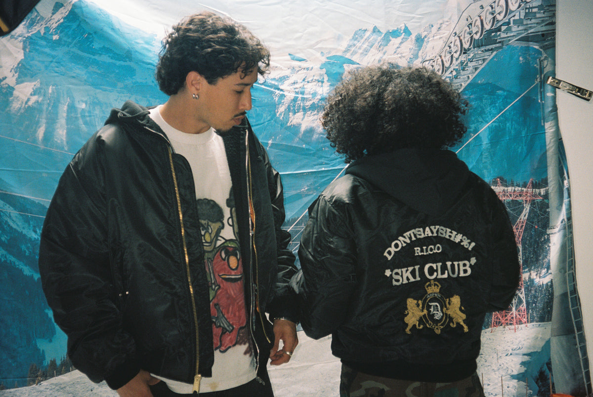 Ski Club Bomber jacket w/ Hood