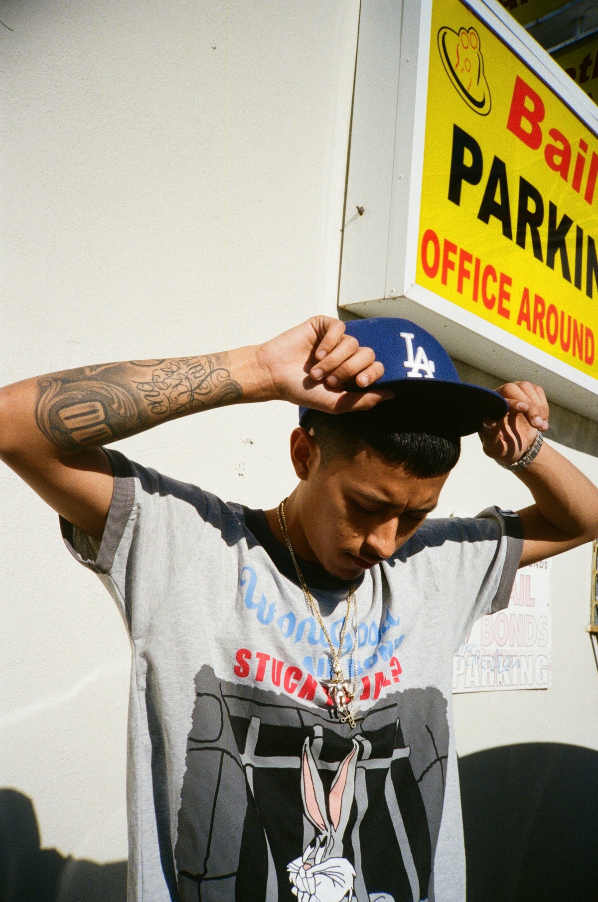 Bugs Bunny Grey Ringer Tee (DONTSAYSH#%! X UTNG)