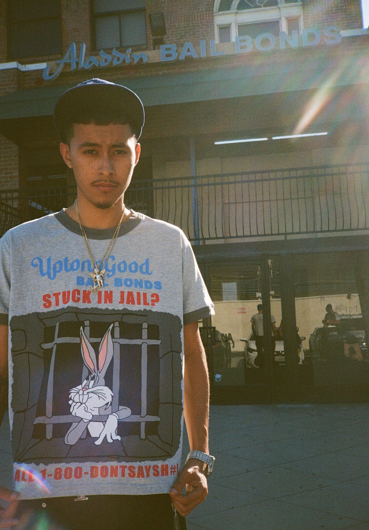 Bugs Bunny Grey Ringer Tee (DONTSAYSH#%! X UTNG)